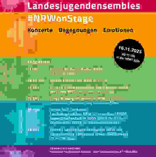 Tag der Landesjugendensembles NRW in der HfMT Köln