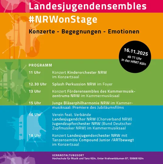 Tag der Landesjugendensembles NRW in der HfMT Köln